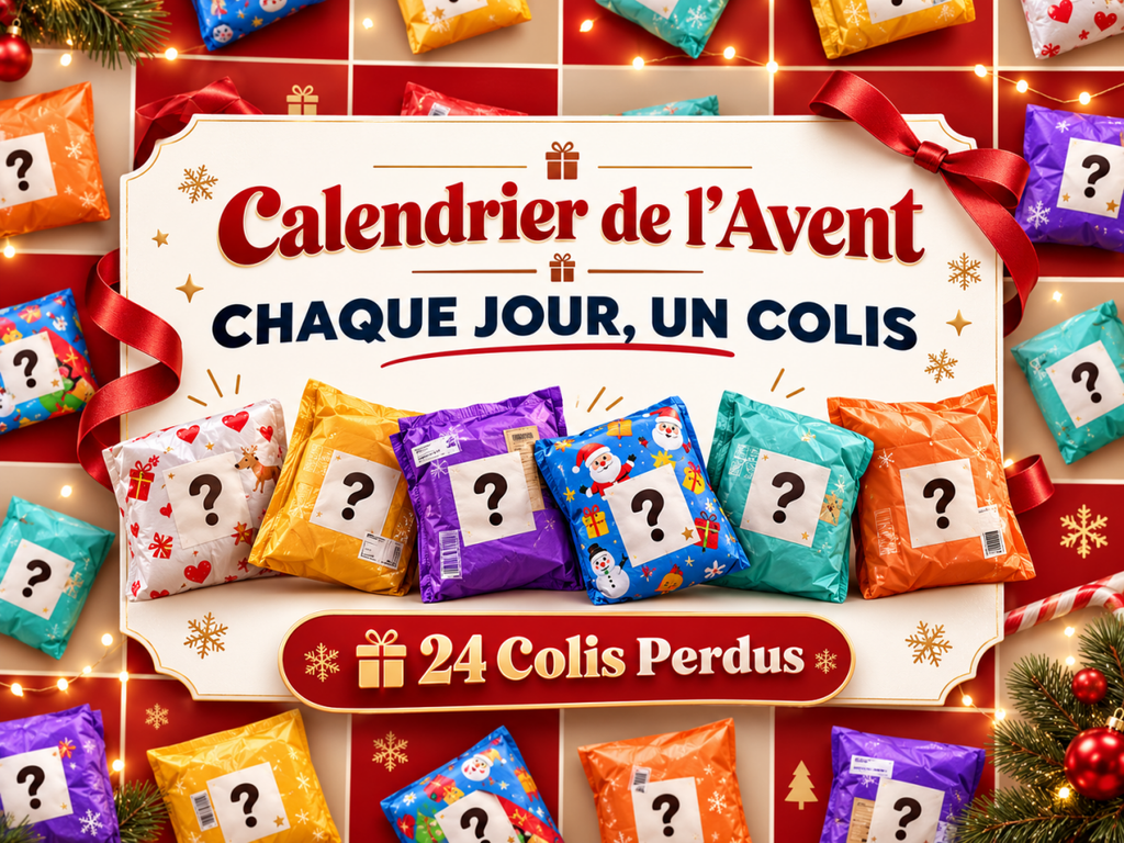 Calendrier de l’Avent 2026 : 24 colis perdus pour un décembre plein de surprises