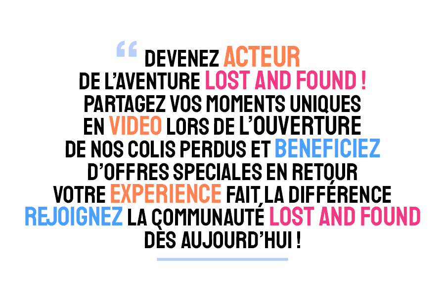 Vente de Colis perdus et npai Lost and Found